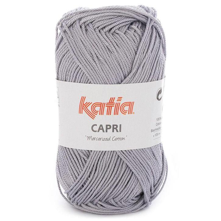 Katia Capri - 82128 grijs - Katoen Garen, Hobby en Vrije tijd, Breien en Haken, Ophalen of Verzenden
