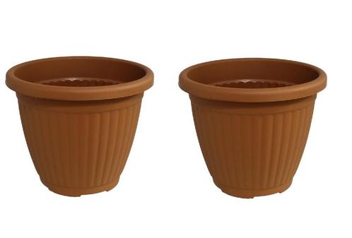 Bloempot Terra voor binnen & buiten - hoogwaardig kunstst..., Tuin en Terras, Bloembakken en Plantenbakken, Nieuw, Verzenden