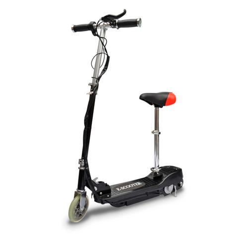 vidaXL Step elektrisch met zitje 120 W zwart, Fietsen en Brommers, Steps, Nieuw, Verzenden