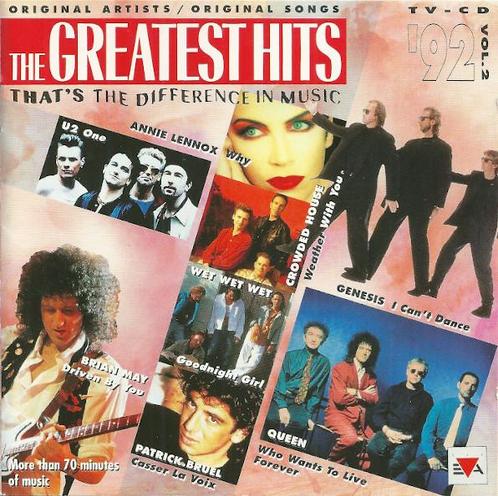 cd - Various - The Greatest Hits 92 Vol. 2, Cd's en Dvd's, Cd's | Overige Cd's, Zo goed als nieuw, Verzenden
