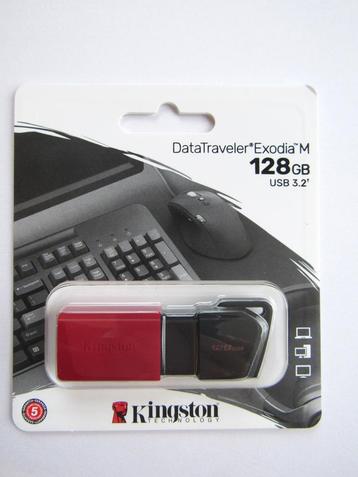 Kingston USB 3.2 stick 128GB nieuw beschikbaar voor biedingen