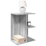 vidaXL Nachtkastjes 2 st 46,5x29x61 cm bewerkt hout grijs, Verzenden, Nieuw, Hout
