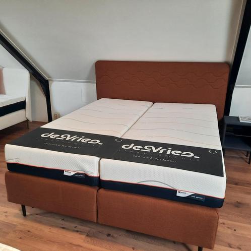 M Line boxspring Supreme incl. Cool Motion matrassen 160x200, Huis en Inrichting, Slaapkamer | Boxsprings, 160 cm, 200 cm, Bruin