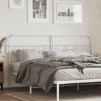 vidaXL Hoofdbord 160 cm metaal wit, Huis en Inrichting, Slaapkamer | Bedden, Verzenden, Nieuw, Wit, Metaal