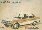 1976 Fiat 131 Mirafiori Instructieboekje Nederlands, Verzenden