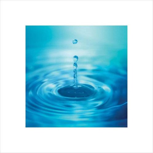 Kunstdruk Droplets 40x40cm, Huis en Inrichting, Woonaccessoires | Schilderijen, Tekeningen en Foto's, Nieuw, Verzenden