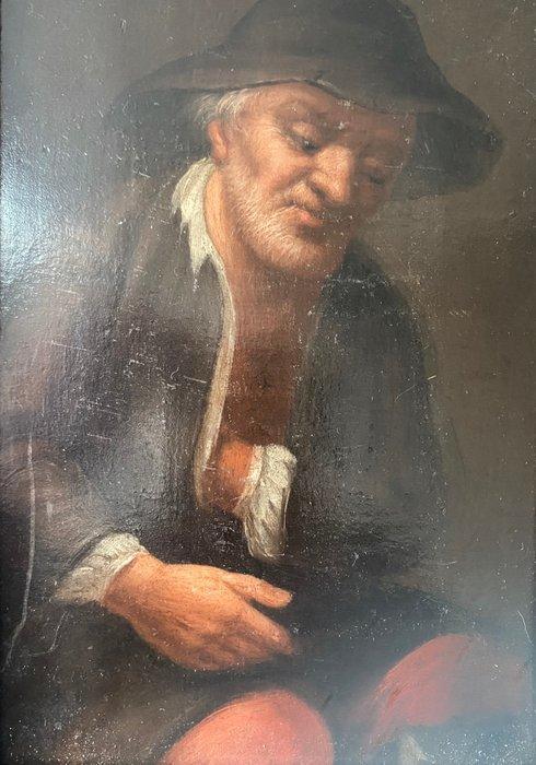 Nederlandse school (XVII) - Portrait de l’homme au chapeau, Antiek en Kunst, Kunst | Schilderijen | Klassiek