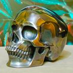 Buitengewoon menselijk schedel, met de hand gesneden uit, Antiek en Kunst