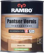 Rambo Pantser Vernis Hoogglans Alkyd - Blank 701 - 0,75 l..., Overige kleuren, Nieuw, Beits, Ophalen of Verzenden