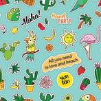 Plakfolie, plakplastic Hawaii, cactus, flamingo (kinderen), Huis en Inrichting, Woonaccessoires | Overige, Nieuw