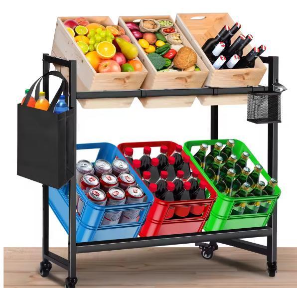 Drankrek 6–8 Kratten – Vrijstaand Metaal, 104×32×82 cm, Huis en Inrichting, Keuken | Keukenelementen, Nieuw, Verzenden