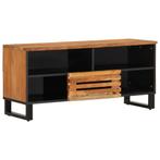 vidaXL Tv-meubel 100x34x46 cm massief acaciahout, Huis en Inrichting, Woonaccessoires | Cd- en Dvd-rekken, Verzenden, Nieuw