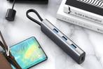 Cabletime – USB C hub 4 in 1 – 4x USB 3.0 – 5Gpbs, Computers en Software, Dockingstations, Laptop, Nieuw, Ophalen of Verzenden