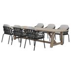 Matera Ravello dining tuinset 250x100xH76 cm 7 delig, Ophalen of Verzenden, Nieuw