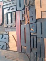 Drukblokken - XL oude typografische letterblokjes - Italië -