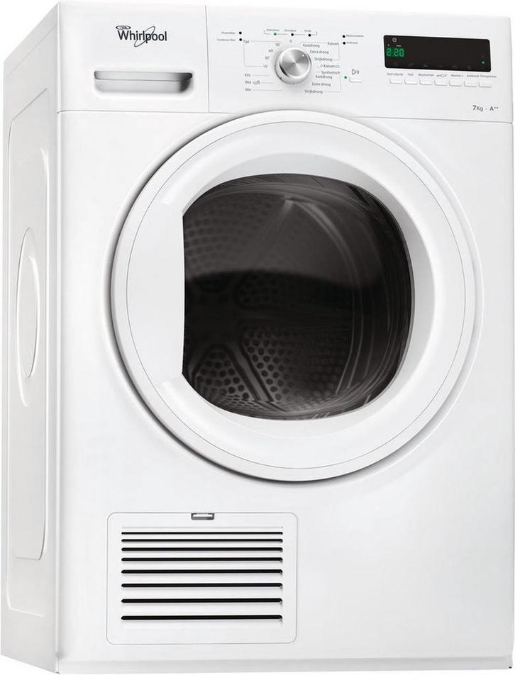 Whirlpool HDLX 70412 - Warmtepompdroger - 7 kg - 69 dB -, Witgoed en Apparatuur, Wasdrogers, Zo goed als nieuw, Voorlader, 85 tot 90 cm