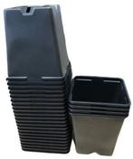 Kweekpotten Vierkant Zwart 9x9x10 cm pak ca. 25 stuks, Ophalen of Verzenden, Nieuw