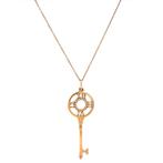 Rosegouden collier Tiffany & Co 18 karaat, Verzenden, Zo goed als nieuw, Wit, Goud