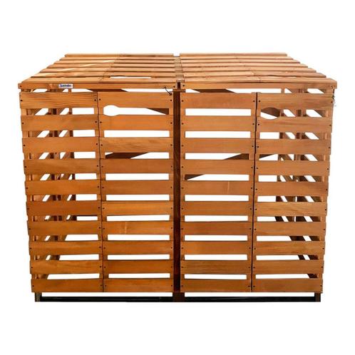 2x Containerombouw | Kliko ombouw | Containerberging | Bruin, Tuin en Terras, Bergingen en Tuinkasten, Nieuw, Hout, Containerberging