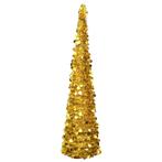 vidaXL Kunstkerstboom pop-up 180 cm PET goudkleurig, Diversen, Kerst, Verzenden, Nieuw