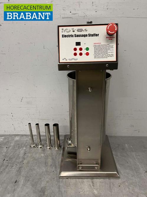 RVS Elektrische vulbus stopbus worstvuller 15 liter 230V, Zakelijke goederen, Horeca | Keukenapparatuur, Nieuw zonder verpakking