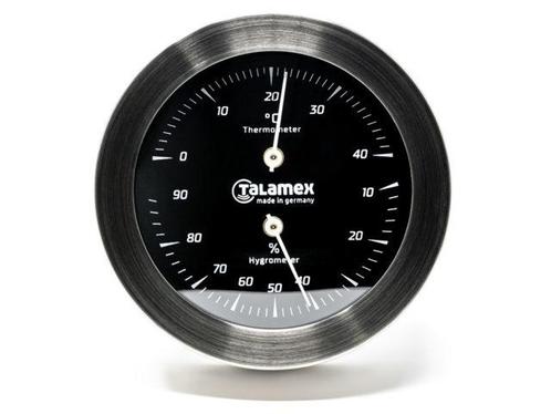 Talamex Serie 100 RVS Blackline  Thermo-hygrometer, Watersport en Boten, Rubberboten, Nieuw, Overige merken, Overige materialen