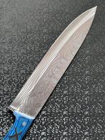 Custom Handcrafted Chef Knife - Tafelmes - Hout, Staal -, Antiek en Kunst