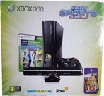 Xbox 360 Slim 4GB Kinect Pack-Zwart Incl. Kinect Adv &, Ophalen of Verzenden, Zo goed als nieuw