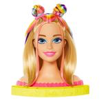 Barbie Neon Rainbow Kaphoofd Deluxe (Barbie Poppen, Poppen), Kinderen en Baby's, Speelgoed | Poppen, Nieuw, Ophalen of Verzenden