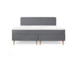 ONE by TEMPUR® Boxspring | 160 x 210 | Vlak | Grijs |, Huis en Inrichting, Verzenden, 210 cm, 160 cm, Nieuw