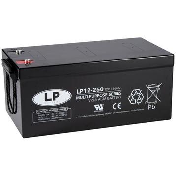 LP VRLA-LP-AGM accu 12 volt 260 ah LP12-250