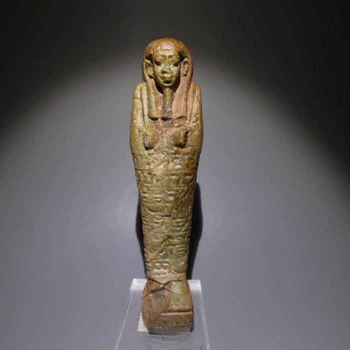 Oud-Egyptisch Shabti. 14 cm hoog. Laatste Periode, 664 - 332, Verzamelen, Mineralen en Fossielen