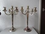 Kandelaar 2 Grote 5 lichts kandelaars (2) - RVS - Chroom