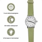 Tyme Santorini Dames Horloge - 27mm Wit/Groen- Horloges voor, Ophalen of Verzenden, Zo goed als nieuw