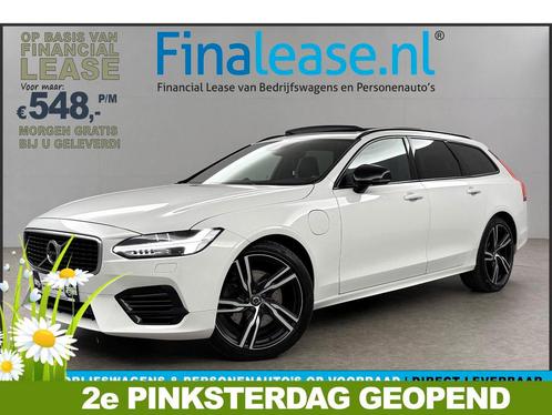 Volvo V90 2.0 T8 AWD R-Design B/W 341PK 360 Cam Pano €548pm, Auto's, Volvo, Lease, Automaat, Stationwagon, Hybride Elektrisch/Benzine