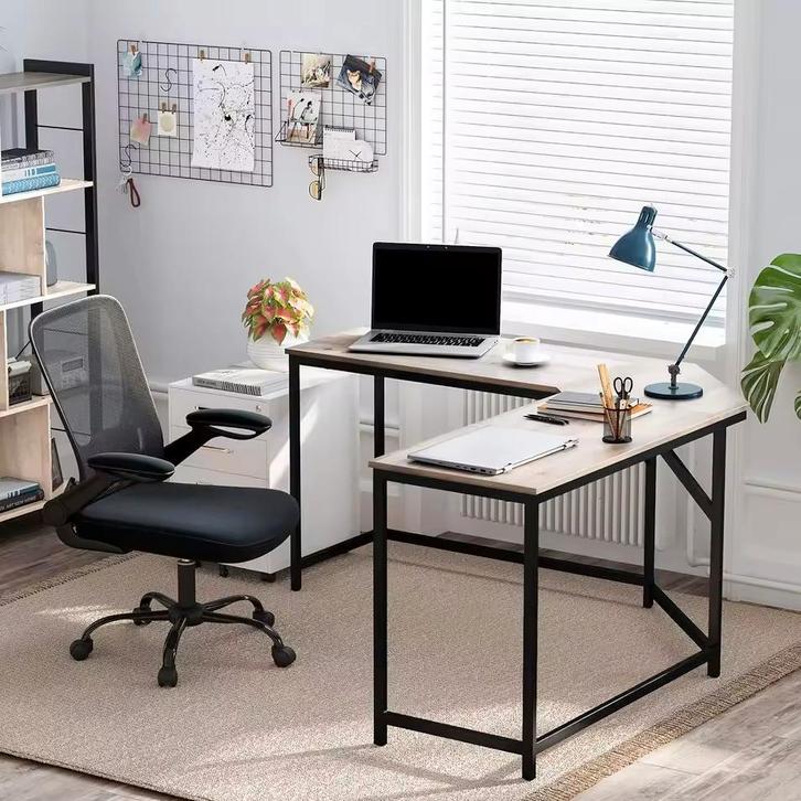 L-Vormig Hoekbureau – Industrieel design Hout– 149×149×75cm, Huis en Inrichting, Bureaus, Bureau, Nieuw, Verzenden