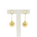 Gouden oorstekers met bollen (vintage, oorbellen) (vintage), Sieraden, Tassen en Uiterlijk, Oorbellen, Ophalen of Verzenden, Gebruikt