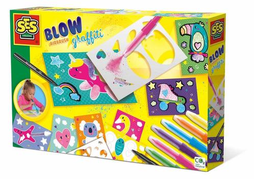 SES Blow airbrush graffiti (Knutselpakketten), Kinderen en Baby's, Speelgoed | Educatief en Creatief, Knutselen, Nieuw, Verzenden