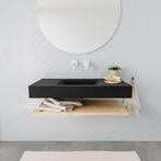 Badkamermeubel BWS Ibiza 100 cm met Washed Oak Planchet, Ophalen of Verzenden, Nieuw, Bad