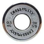 Crossmaxx® Calibrated plate - 0.5 kg - Zilver - Bumperplate, Nieuw, Verzenden