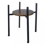 Ruhhy bloementafel 41 cm – moderne plantentafel zwart/hout, Doe-het-zelf en Verbouw, Hout en Planken, Ophalen of Verzenden, Nieuw