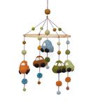 Auto 3D - Mobiel Vilt - 20x40cm - Babykamer Homedeco - Fairt, Kinderen en Baby's, Kinderkamer | Inrichting en Decoratie, Ophalen of Verzenden