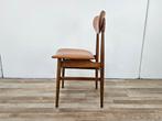 Eetkamerstoel - Synthetisch leder, Teak - Stoel jaren 70