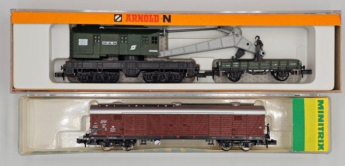 Arnold, Minitrix N - 5471 / 13597 - Modeltrein goederenwagon, Hobby en Vrije tijd, Modeltreinen | N-Spoor
