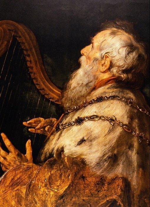 Peter Paul Rubens (1577-1640), After - Re David suona larpa, Antiek en Kunst, Kunst | Schilderijen | Klassiek