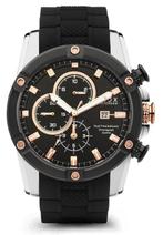 VNDX Young Rebel Big Boy Silver Black LS33047-01 horloge, Overige merken, Staal, Verzenden, Polshorloge