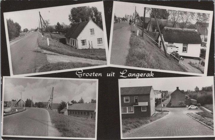 LANGERAK - Meerluik Groeten uit Langerak, Verzamelen, Ansichtkaarten | Nederland, Verzenden