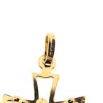 Gouden hanger van een kruis met corpus, Ophalen of Verzenden, Gebruikt, Goud, Overige merken