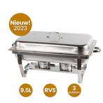Alora Chafing Dish chrome 3 bakken (Diverse artikelen), Ophalen of Verzenden, Nieuw