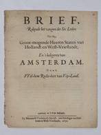 Brief rakende het vangen der ses leden - en t belegeren van